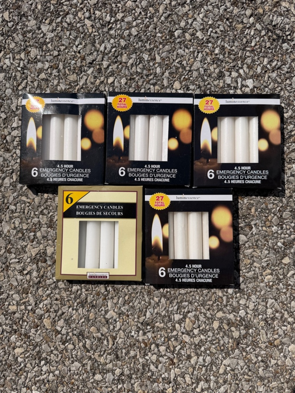 48 Emergency Candles Long Burn Power Outages, Camping, Survival, Prayer Candles